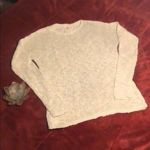 Hollister tan/cream lightweight knit sweater